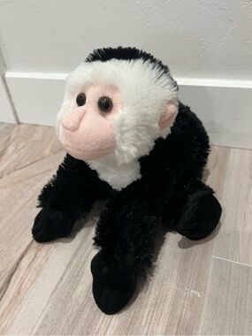 Aurora World Black and White Capuchin Monkey- Soft Cuddly Toy